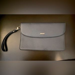 Like New!! Lovevook Navy Blue/Gold Wristlet